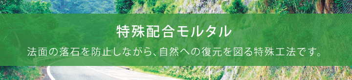 特殊配合モルタル